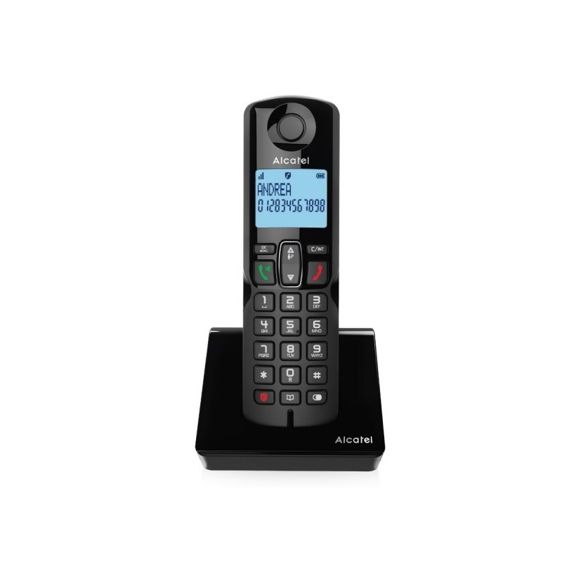 Teléfono Inalámbrico Alcatel S280 Duo Blk Dect Identificador De Llamadas Negro