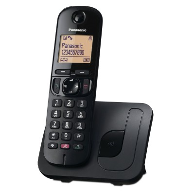 Teléfono Inalámbrico Panasonic Kx-Tgc250 Dect Identificador De Llamadas Negro