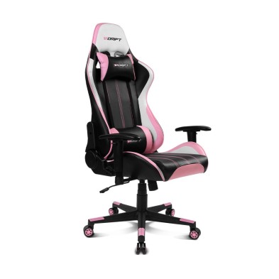 Silla Gaming Drift Dr175Pink Universal Asiento Acolchado Rosa Negro Blanco