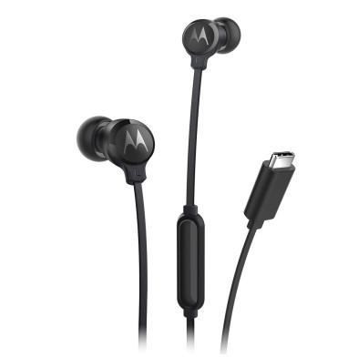 Auriculares Motorola Earbuds3Cs Alámbrico Dentro De Oído Usb Tipo C Negro