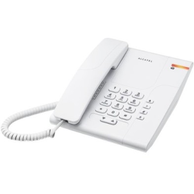 Teléfono Fijo Alcatel Temporis 180 Dect Identificador De Llamadas Blanco