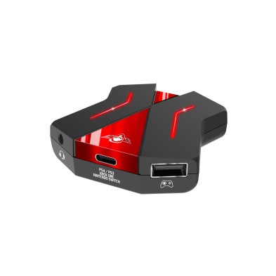Adaptador Crossgame Spirit Of Gamer 2 Usb 2.0 Type-C Negro Rojo