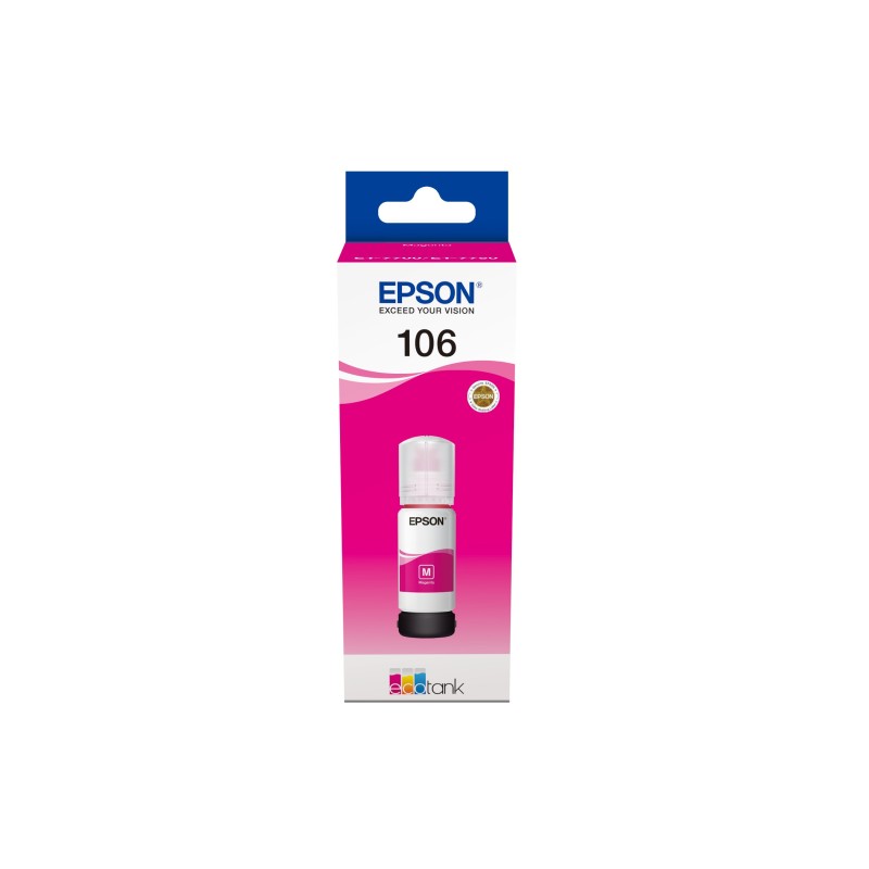 Botella De Tinta Epson 106 Ecotank Magenta