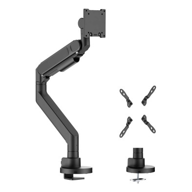 Soporte Para Tv/Monitor Aisens  De Mesa Pro Contrapeso Giratorio E Inclinable  27Kg 3 Pivotes 1 Brazo De 24-57 Negro