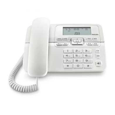 Teléfono Fijo Philips M20W Manos Libres 3,6" Blanco