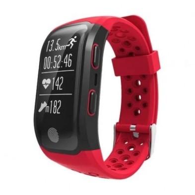 Pulsera de actividad Leotec LEPFIT12R OLED 0.96" IP68 Negro, Rojo