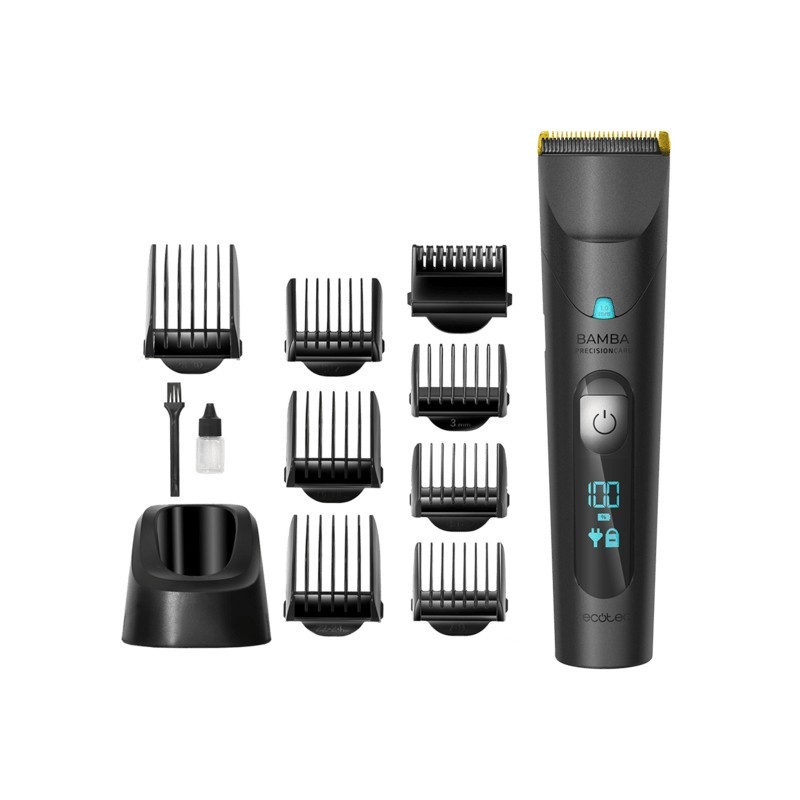 Cortapelo  Cecotec Bamba Precisioncare Wet&Dry Negro, Gris, Turquesa 8 Litio
