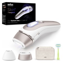 Depiladora  Braun Skin I-Expert Pl7147 Luz Pulsada Intensa (Ipl) Oro Rosa, Blanco