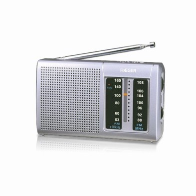 Haeger PR-BIB.001A radio Portátil Digital Plata