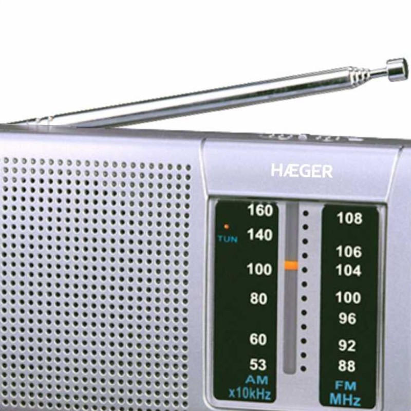 Haeger PR-BIB.001A radio Portátil Digital Plata