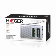 Haeger PR-BIB.001A radio Portátil Digital Plata