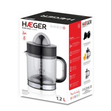 Haeger CJ-040.004A exprimidor Licuadora centrífuga 40 W Negro