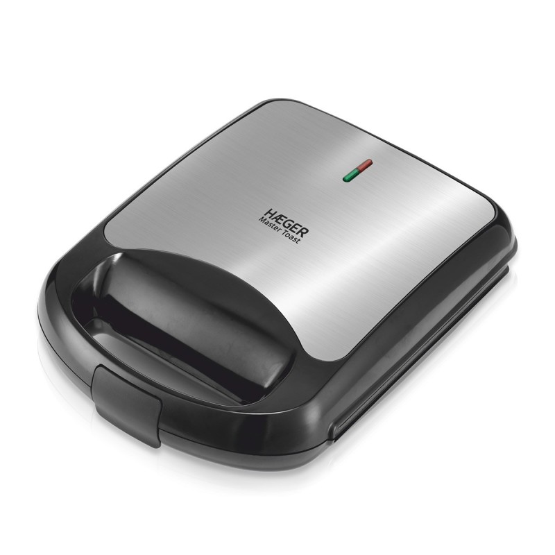 Haeger SM-15G.009A sandwichera 1500 W Negro, Acero