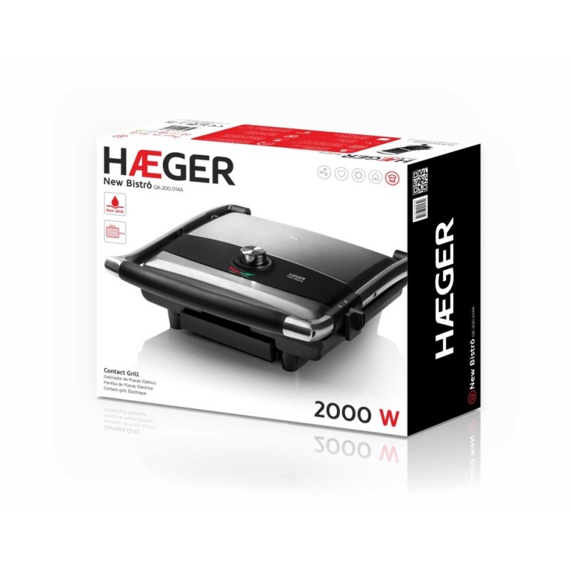 Haeger GR-200.014A parrilla eléctrica de contacto