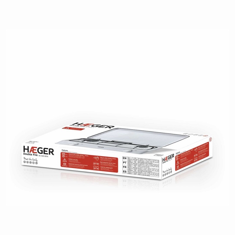 Haeger Double Fire Hornillo de combustible líquido