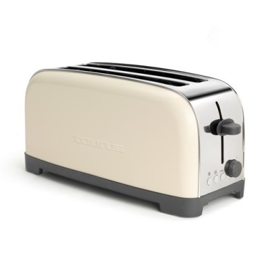 Taurus Vintage Cream 6 2 rebanada(s) 1400 W Negro, Crema de color, Acero inoxidable