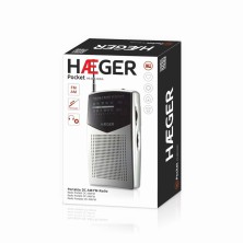 Haeger PR-BIB.006A radio Portátil Analógica Negro, Plata