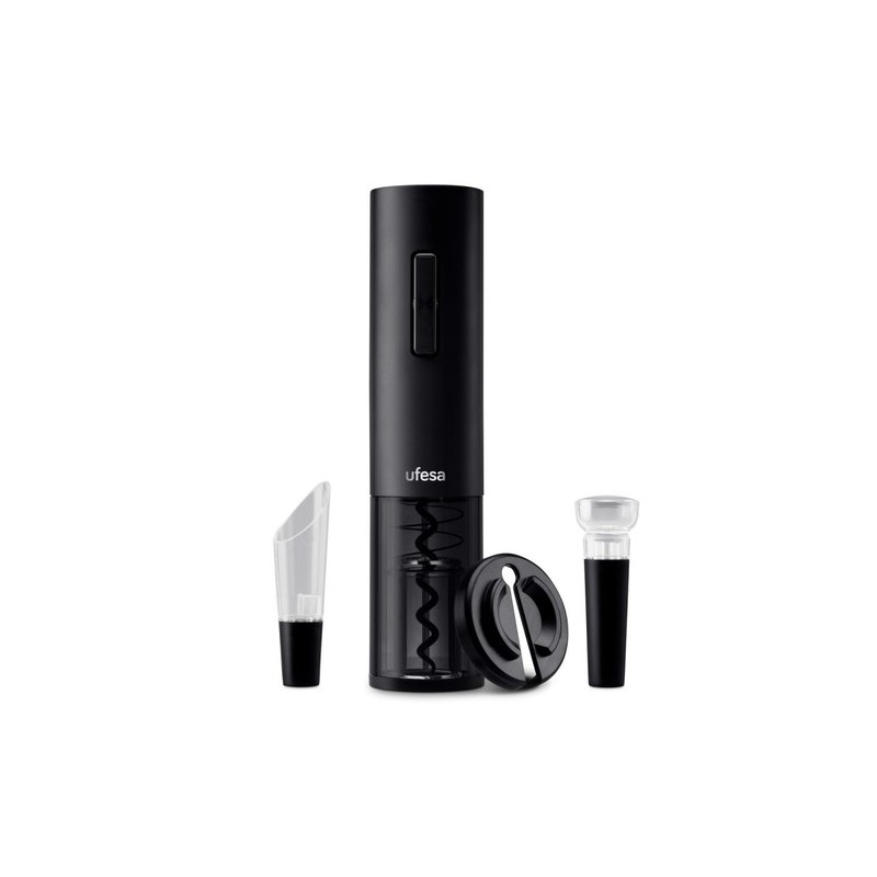 Ufesa 73205470 sacacorchos Abridor de vino eléctrico Negro