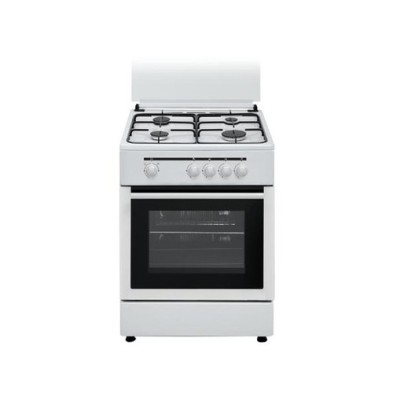 Vitrokitchen CB60BN cocina Cocina independiente Gas Encimera de gas Negro, Blanco