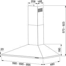 Mepamsa Piramide Plus 60 De pared Blanco 290 m³/h