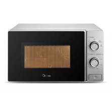Midea MCM208MMSP microondas Negro, Plata Solo microondas Encimera 20 L 700 W