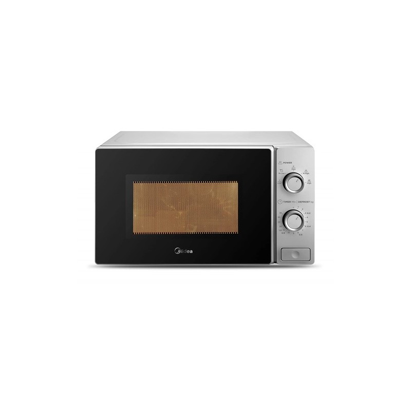 Midea MCM208MMSP microondas Negro, Plata Solo microondas Encimera 20 L 700 W