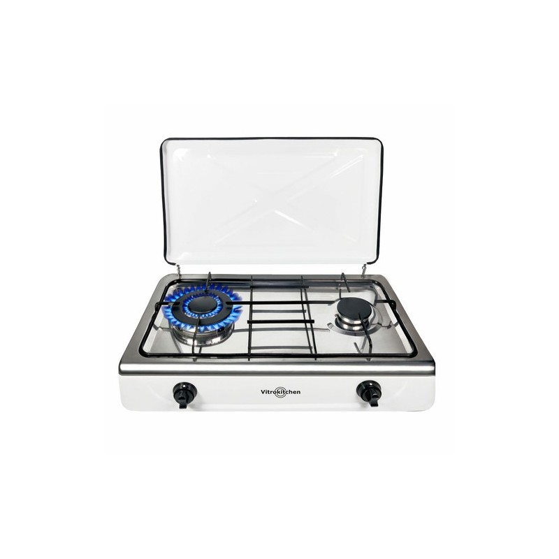 Vitrokitchen 252BB hobs Blanco Encimera 59.5 cm Encimera de gas 2 zona(s)