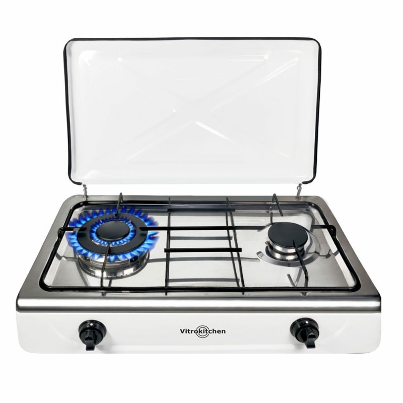 Vitrokitchen 252BB hobs Blanco Encimera 59.5 cm Encimera de gas 2 zona(s)