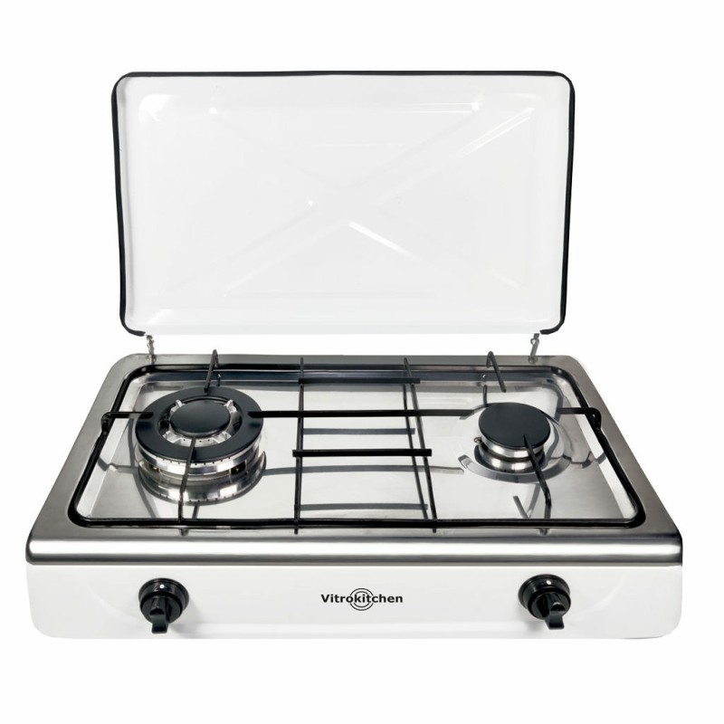 Vitrokitchen 252BB hobs Blanco Encimera 59.5 cm Encimera de gas 2 zona(s)