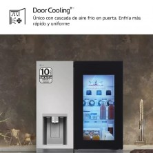 LG InstaView Frigorífico Side By side , Serie 800, Door-In-Door, Clasificación D, 628 L