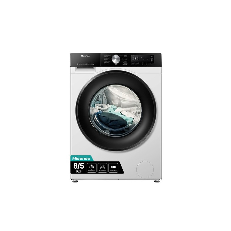 Hisense WD3S8043BW3 lavadora-secadora Independiente Carga frontal Blanco D