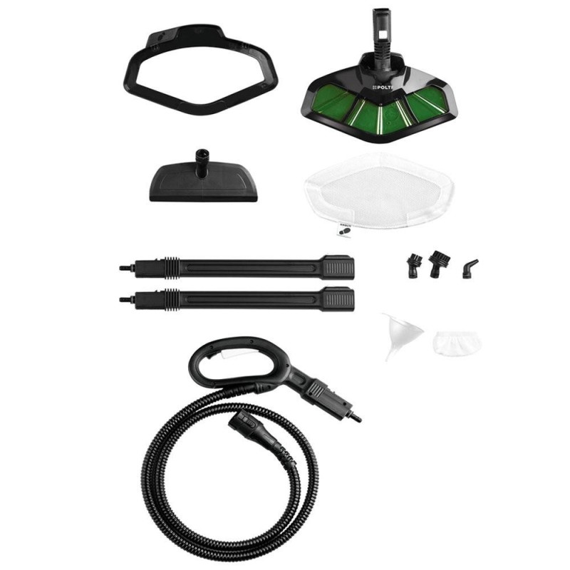 Polti Smart 35 Mop Limpiador a vapor de cilindro 1,6 L 1800 W Negro, Verde, Blanco
