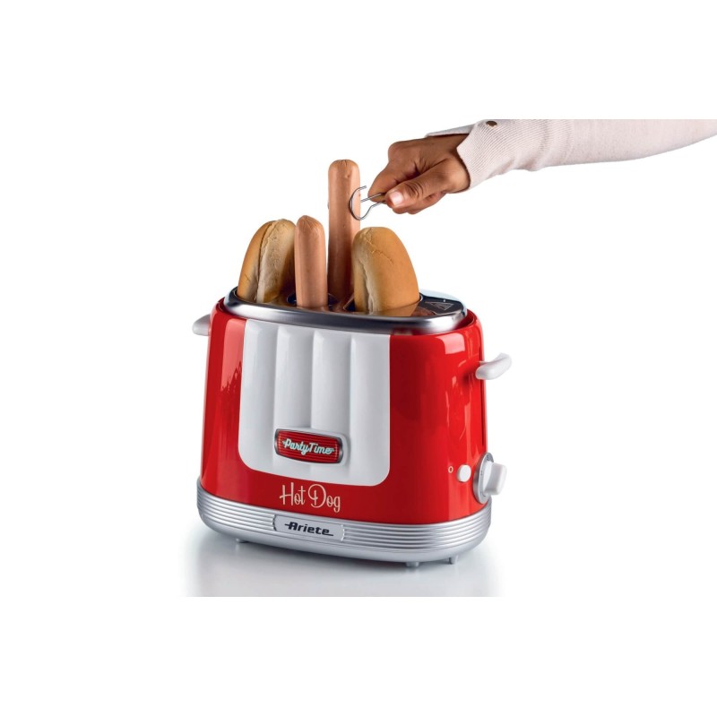 Ariete 0206/00 Tostador de perritos calientes 650 W Rojo