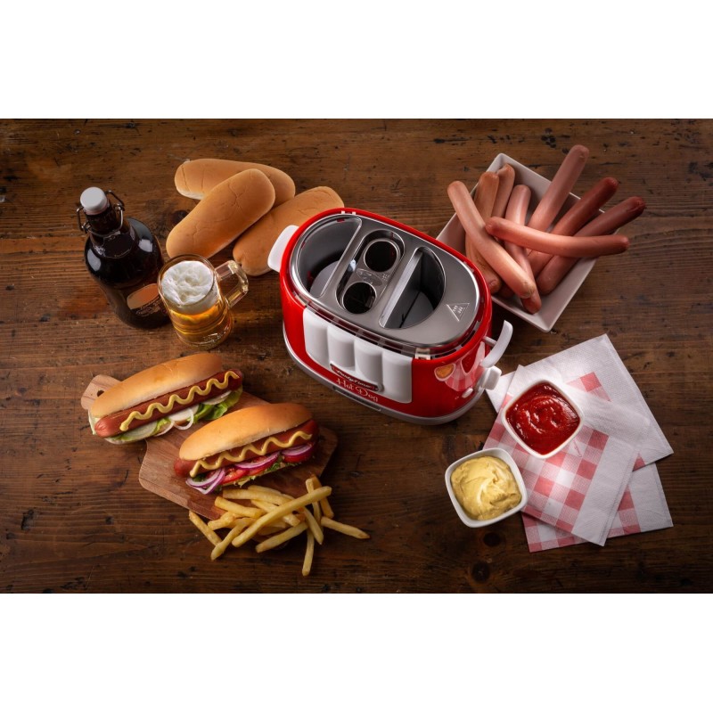 Ariete 0206/00 Tostador de perritos calientes 650 W Rojo