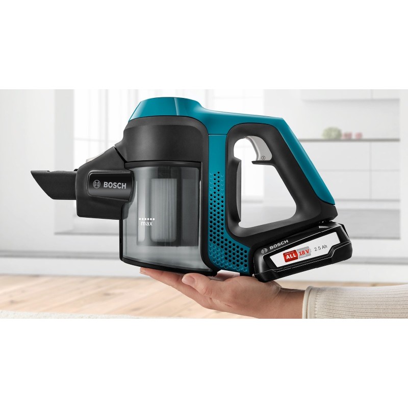 Bosch Serie 6 BBS611LAG aspiradora de pie y escoba eléctrica Aspiradora escoba 2 en 1 Batería Secar