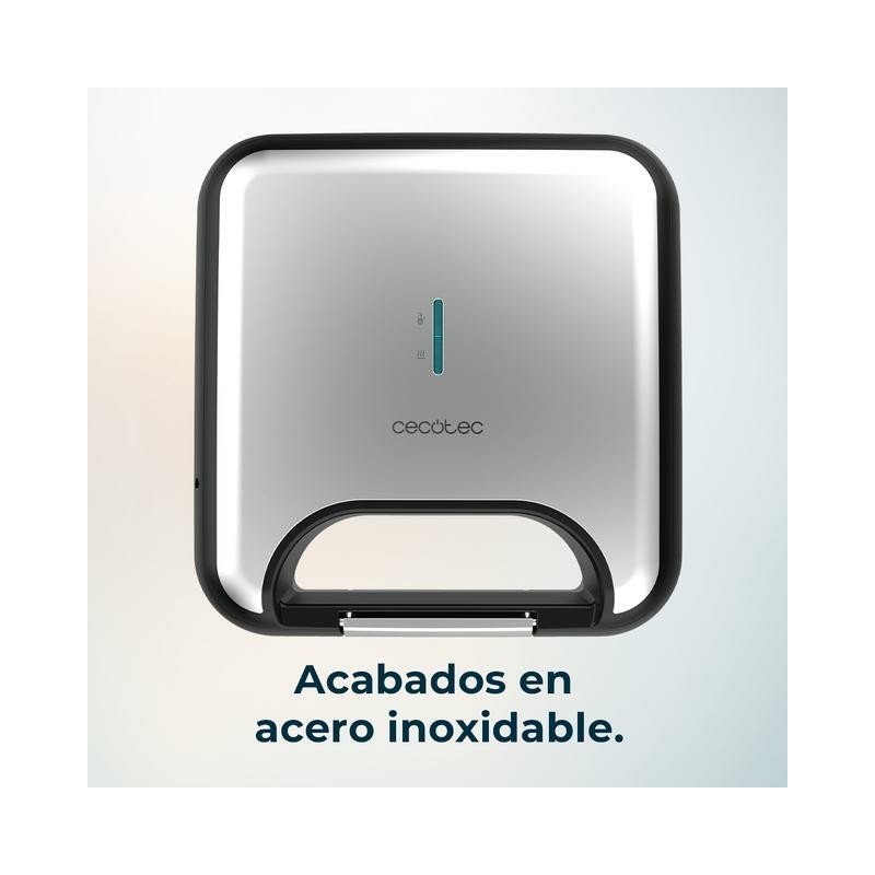 Cecotec 02953 sandwichera Negro, Acero inoxidable