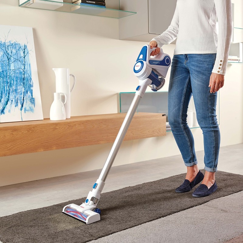 Polti Forzaspira Slim SR90B Aspiradora escoba Batería Secar Tela Sin bolsa 0,5 L Blanco