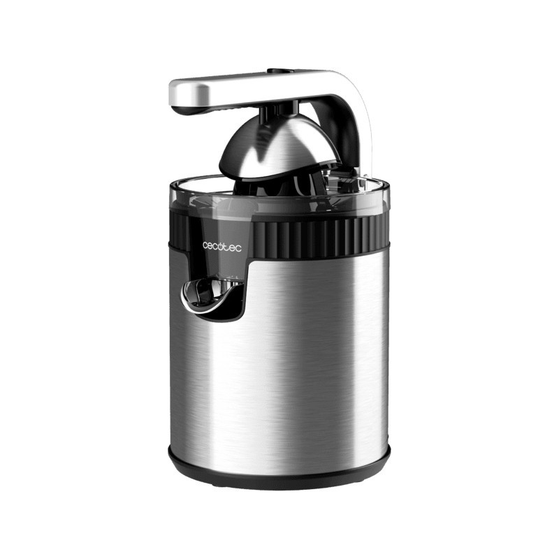 Cecotec Xqueeze RetroJuice 600 Steel Licuadora centrífuga 600 W Negro, Metálico