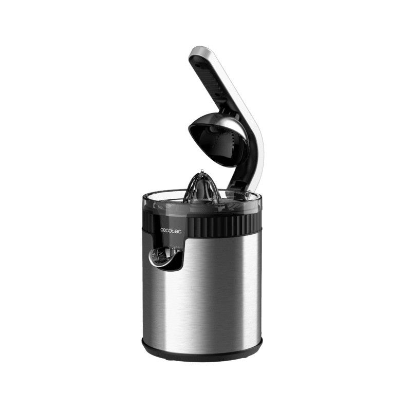 Cecotec Xqueeze RetroJuice 600 Steel Licuadora centrífuga 600 W Negro, Metálico