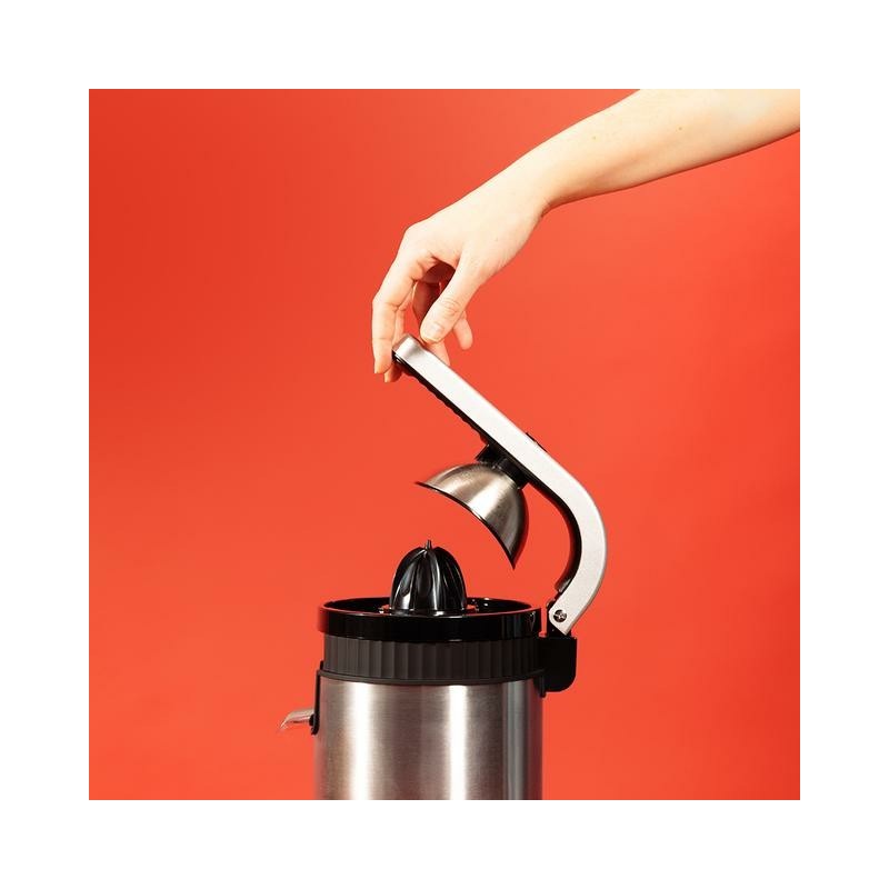 Cecotec Xqueeze RetroJuice 600 Steel Licuadora centrífuga 600 W Negro, Metálico