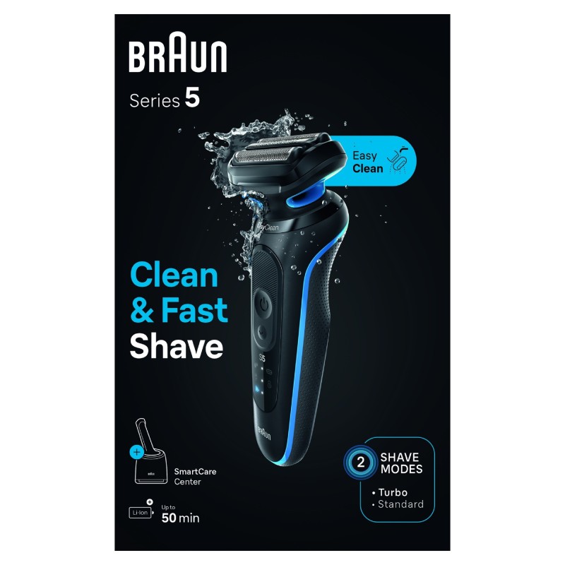 Braun Series 5 52-B7000cc Máquina de afeitar de láminas Recortadora Negro