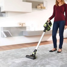 Polti Forzaspira Slim SR110 Aspiradora escoba 2 en 1 Batería Secar HEPA Sin bolsa Negro, Cal, Metáli