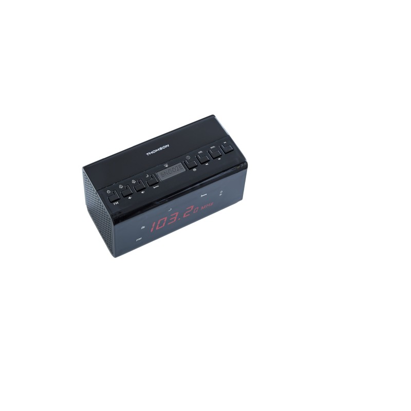 Thomson CR50 radio Reloj Negro