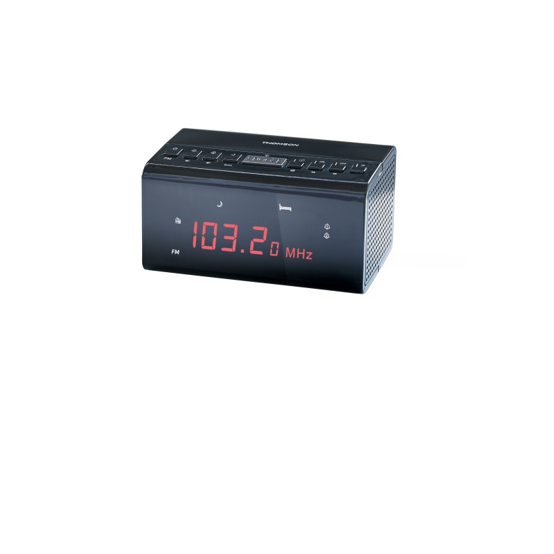 Thomson CR50 radio Reloj Negro