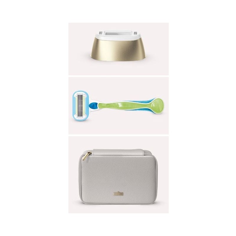 Braun BR2-238427 depiladora de luz pulsada Luz pulsada intensa (IPL) Oro, Blanco