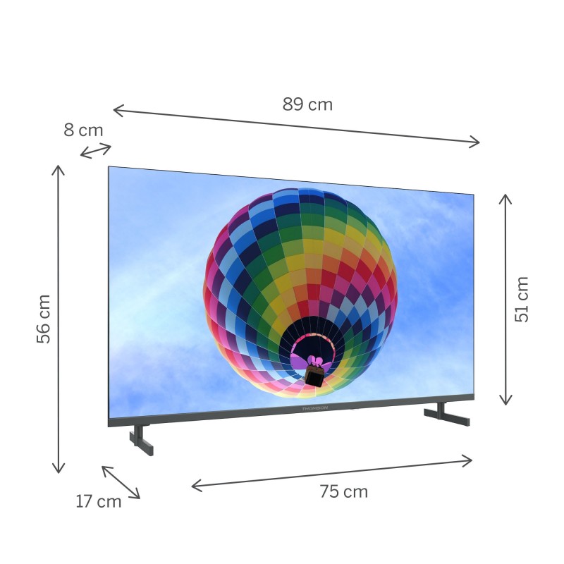 Thomson 40QG4S14 Televisor 101,6 cm (40") Full HD Smart TV Wifi Gris