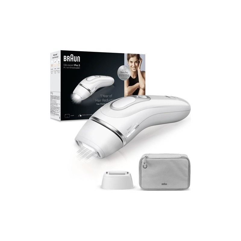 Braun Silk-expert Pro Silk expert Pro 3 PL3020 Luz pulsada intensa (IPL) Plata, Blanco
