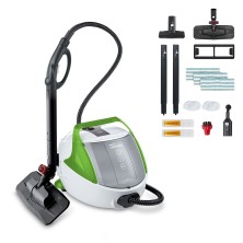 Polti Vaporetto Pro 8X Eco Plus Limpiador a vapor de cilindro 1900 W Negro, Verde, Blanco