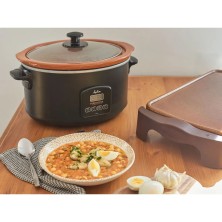 JATA JEOL2145 olla de cocción lenta 5 L 210 W Negro, Terracota