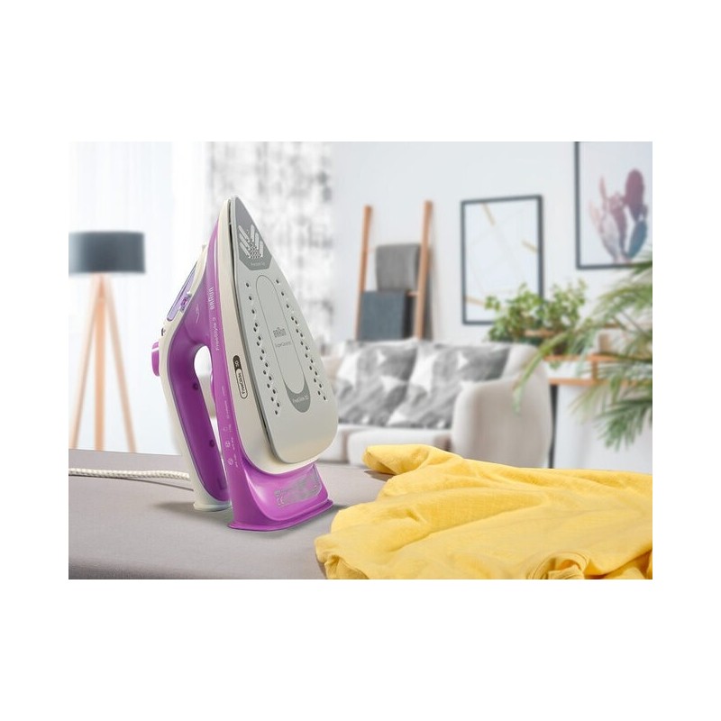 Braun FI 3124 Plancha vapor-seco Suela de cerámica 2400 W Púrpura